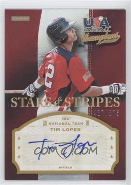 2013 Panini USA Baseball Champions - Stars & Stripes Signatures #LOP - Tim Lopes /875