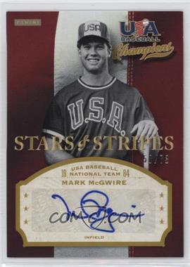 2013 Panini USA Baseball Champions - Stars & Stripes Signatures #MCG - Mark McGwire /73