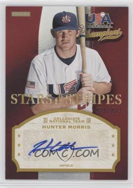 2013 Panini USA Baseball Champions - Stars & Stripes Signatures #MRR - Hunter Morris /873