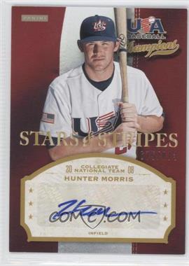 2013 Panini USA Baseball Champions - Stars & Stripes Signatures #MRR - Hunter Morris /873