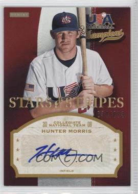 2013 Panini USA Baseball Champions - Stars & Stripes Signatures #MRR - Hunter Morris /873