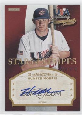 2013 Panini USA Baseball Champions - Stars & Stripes Signatures #MRR - Hunter Morris /873