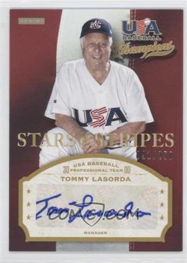 2013 Panini USA Baseball Champions - Stars & Stripes Signatures #TOM - Tommy Lasorda /250