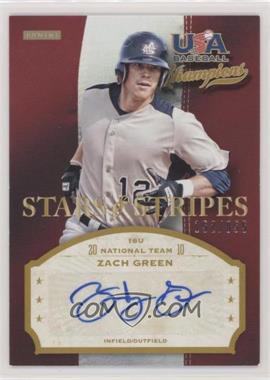 2013 Panini USA Baseball Champions - Stars & Stripes Signatures #ZAC - Zach Green /855 [Noted]