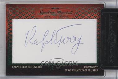 2013 TRISTAR Signa Cuts Cut Autographs Honors - [Base] - Green #_RATE - Ralph Terry /5