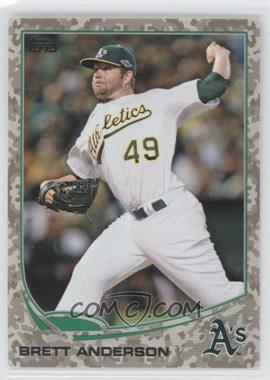 2013 Topps - [Base] - Desert Camo Foil #347 - Brett Anderson /99