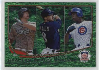 2013 Topps - [Base] - Emerald Foil #272 - League Leaders - 2012 NL Runs Batted In Leaders (Chase Headley, Ryan Braun, Alfonso Soriano)