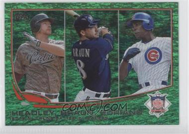 2013 Topps - [Base] - Emerald Foil #272 - League Leaders - 2012 NL Runs Batted In Leaders (Chase Headley, Ryan Braun, Alfonso Soriano)