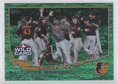 2013 Topps - [Base] - Emerald Foil #317 - Baltimore Orioles Team