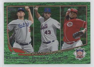 2013 Topps - [Base] - Emerald Foil #81 - League Leaders - NL Earned Run Average Leaders (Clayton Kershaw, R.A. Dickey, Johnny Cueto)