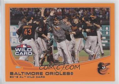 2013 Topps - [Base] - Factory Set Orange #317 - Baltimore Orioles Team /230