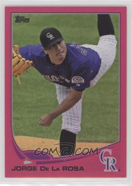 2013 Topps - [Base] - Pink #657 - Jorge De La Rosa /50