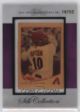 2013 Topps - [Base] - Silk Collection #_JUUP - Justin Upton /50