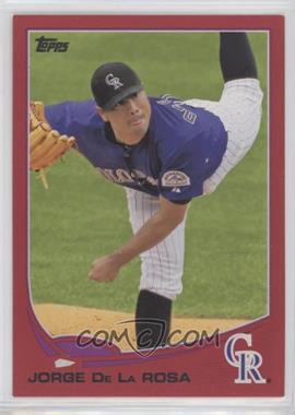 2013 Topps - [Base] - Target Red #657 - Jorge De La Rosa [EX to NM]