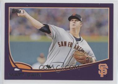 2013 Topps - [Base] - Toys R Us Purple #587 - Matt Cain