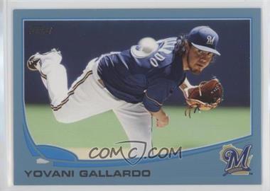 2013 Topps - [Base] - Wal-Mart Blue #149 - Yovani Gallardo