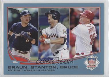 2013 Topps - [Base] - Wal-Mart Blue #246 - League Leaders - 2012 NL Home Run Leaders (Ryan Braun, Giancarlo Stanton, Jay Bruce)