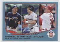 League Leaders - 2012 NL Home Run Leaders (Ryan Braun, Giancarlo Stanton, Jay B…