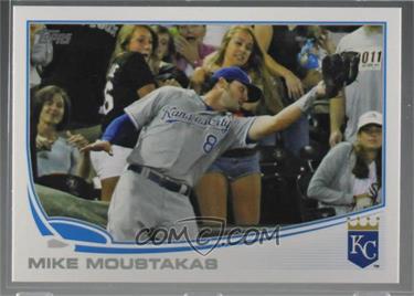 2013 Topps - [Base] #100.2 - SP - Out of Bounds Variation - Mike Moustakas