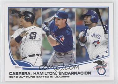 2013 Topps - [Base] #194 - League Leaders - AL Runs Batted In Leaders (Edwin Encarnacion, Miguel Cabrera, Josh Hamilton)