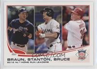 League Leaders - 2012 NL Home Run Leaders (Ryan Braun, Giancarlo Stanton, Jay B…