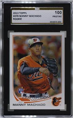 2013 Topps - [Base] #270.1 - Manny Machado [SGC 10 PRISTINE]