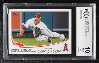 2013 Topps - [Base] #536 - Mike Trout [BCCG 10 Mint or Better]