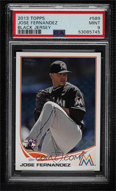 2013 Topps - [Base] #589.2 - Factory Set - Jose Fernandez (Black Jersey) [PSA 9 MINT]