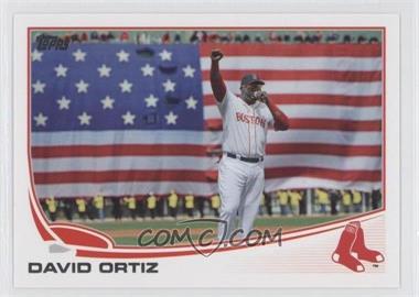 2013 Topps - [Base] #595.2 - Boston Strong Variation - David Ortiz (American Flag)