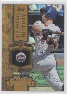 2013 Topps - Chasing History - Gold Foil #CH-24 - David Wright