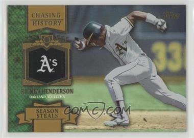 2013 Topps - Chasing History - Gold Foil #CH-58 - Rickey Henderson