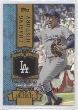 2013 Topps - Chasing History - Gold Foil #CH-69 - Sandy Koufax