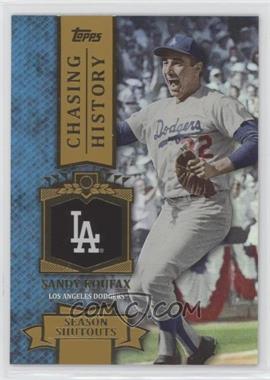 2013 Topps - Chasing History - Gold Foil #CH-69 - Sandy Koufax