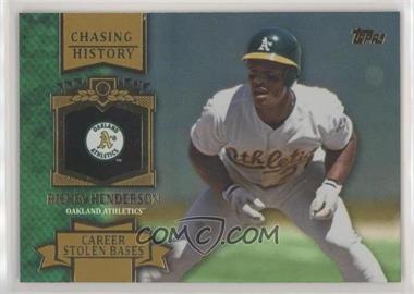 2013 Topps - Chasing History - Gold Foil #CH-8 - Rickey Henderson