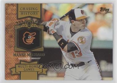 2013 Topps - Chasing History - Gold Foil #CH-93 - Manny Machado