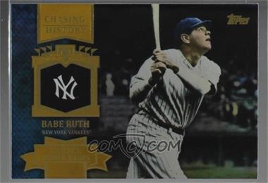 2013 Topps - Chasing History - Gold Holo-Foil #CH-11 - Babe Ruth - Courtesy of COMC.com