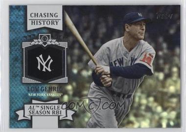 2013 Topps - Chasing History - Silver Foil #CH-10 - Lou Gehrig