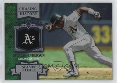 2013 Topps - Chasing History - Silver Foil #CH-58 - Rickey Henderson