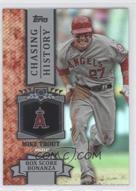 2013 Topps - Chasing History - Silver Foil #CH-64 - Mike Trout