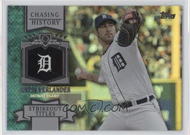 2013 Topps - Chasing History - Silver Foil #CH-88 - Justin Verlander