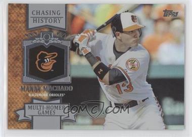 2013 Topps - Chasing History - Silver Foil #CH-93 - Manny Machado