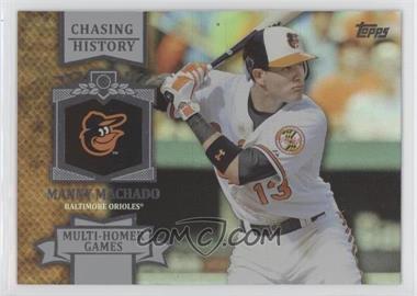 2013 Topps - Chasing History - Silver Foil #CH-93 - Manny Machado