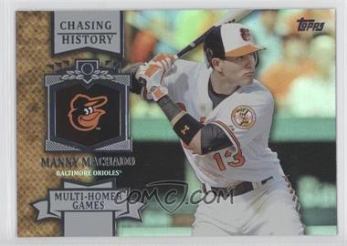 2013 Topps - Chasing History - Silver Foil #CH-93 - Manny Machado