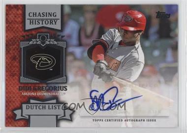 2013 Topps - Chasing History Autograph #CHA-DG.2 - Didi Gregorius (Dutch List)