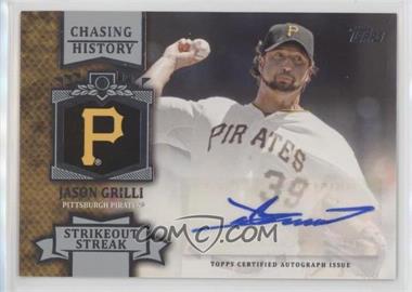 2013 Topps - Chasing History Autograph #CHA-JG - Jason Grilli