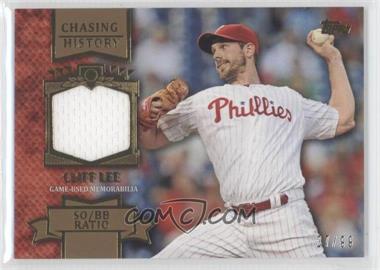 2013 Topps - Chasing History Relic - Gold #CHR-CL - Cliff Lee /99