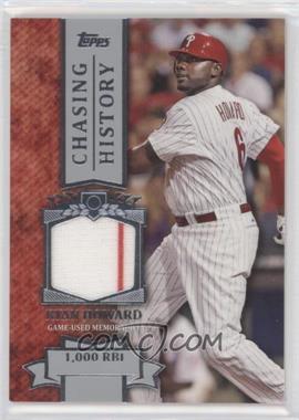 2013 Topps - Chasing History Relic #CHR-RHO - Ryan Howard