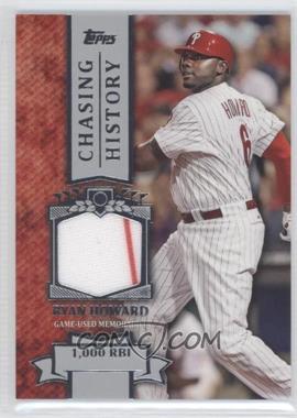 2013 Topps - Chasing History Relic #CHR-RHO - Ryan Howard