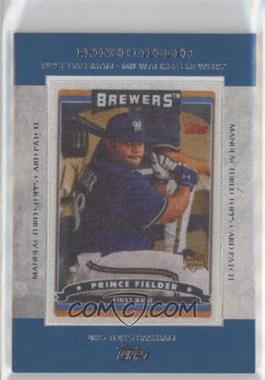 2013 Topps - Manufactured Card Patch #MCP-19 - Prince Fielder