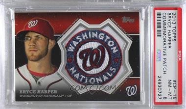 2013 Topps - Manufactured Commemorative Patch #CP-15 - Bryce Harper [PSA 8 NM‑MT]